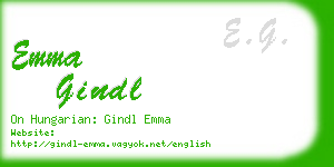 emma gindl business card